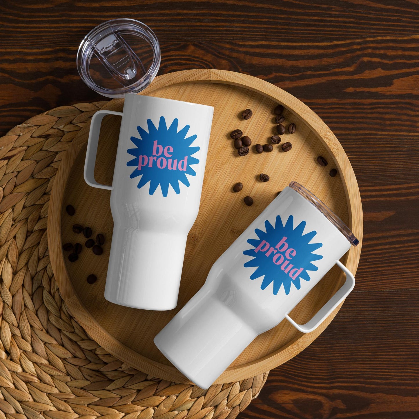 Be Proud 2 - Travel mug with a handle