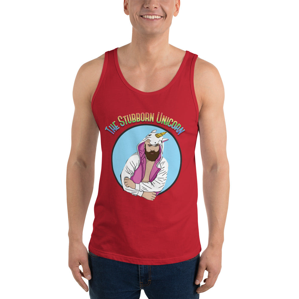 The Stubborn Unicorn Cartoon Tank Top