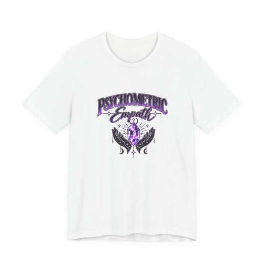 Psychometric Empath T-Shirt — Mystical Purple Crystal Graphic Tee