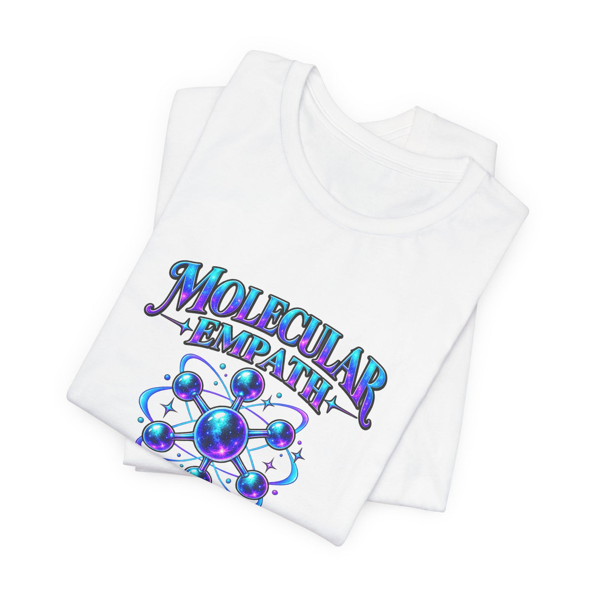 Molecular Empathy T‑Shirt — Retro Sci‑Fi Atom Graphic Tee