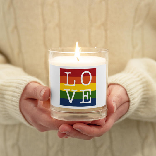 Love soy wax candle