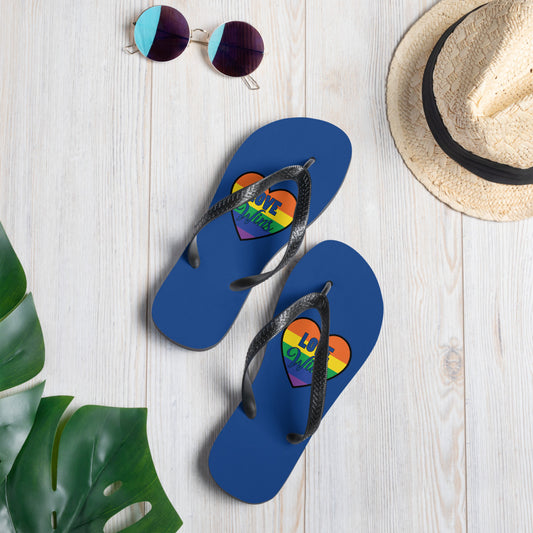 Love Wins Heart Flip-Flops