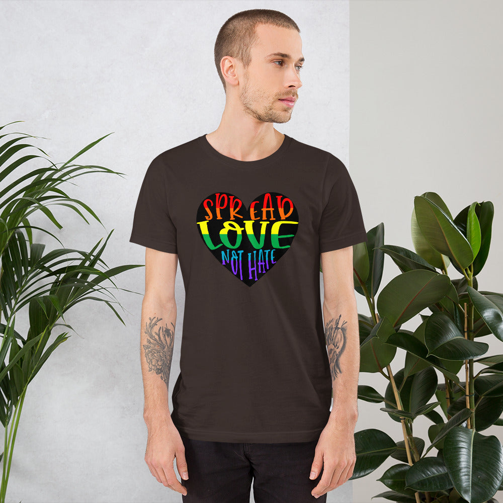 Spread Love Not Hate Heart T-Shirt